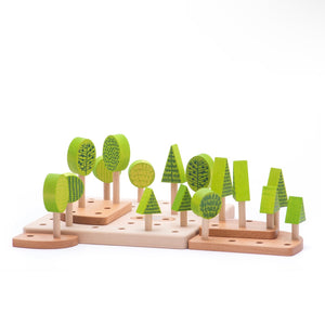 Bajo Forest - Central Park Wooden Block Set - Wooden Toys