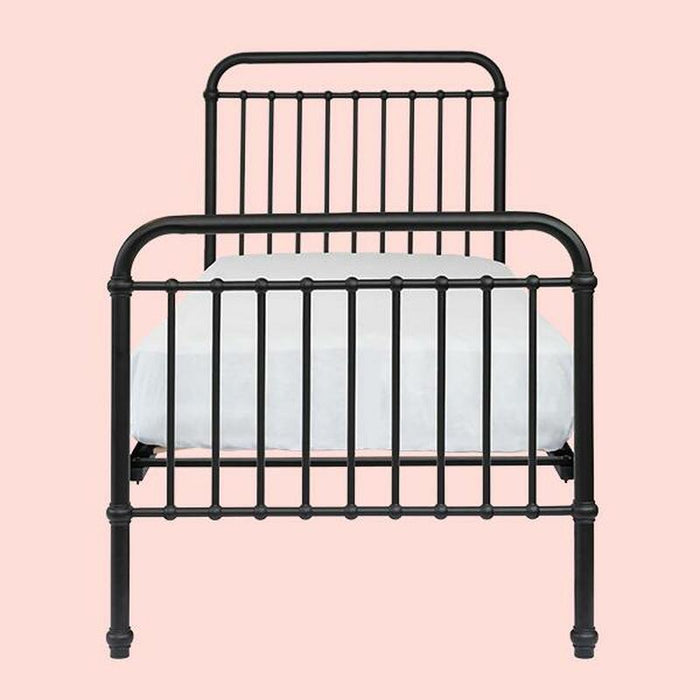 RALPH SINGLE BED - MATT BLACK