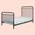 RALPH SINGLE BED - MATT BLACK